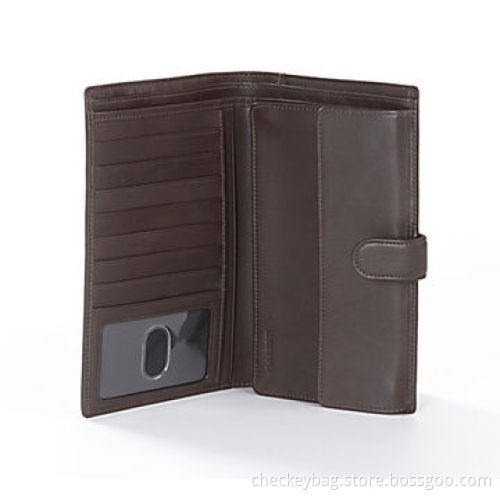 Travel wallet, made of leather